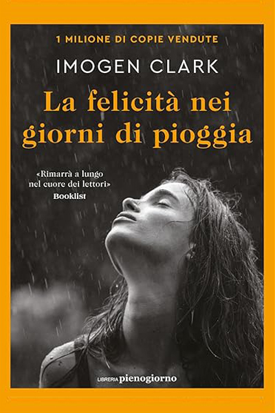 La felicità nei giorni di pioggia-copertina libro volto di donna