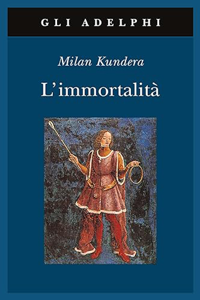 L’immortalità di Milan Kundera: copertina libro con figura medioevale